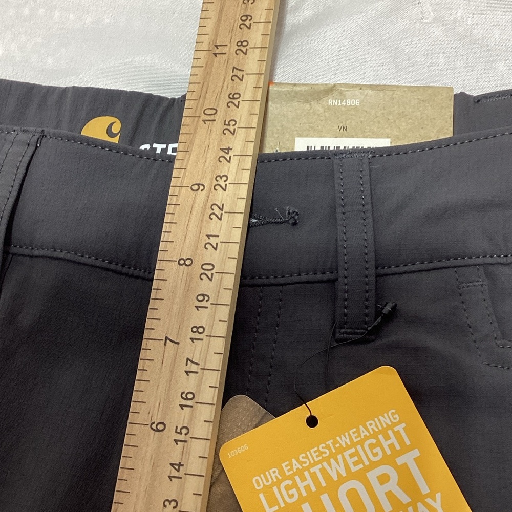 NWT Carhartt Women's Force Madden Gray Cargo shorts size 10 - Picture 9 of 10